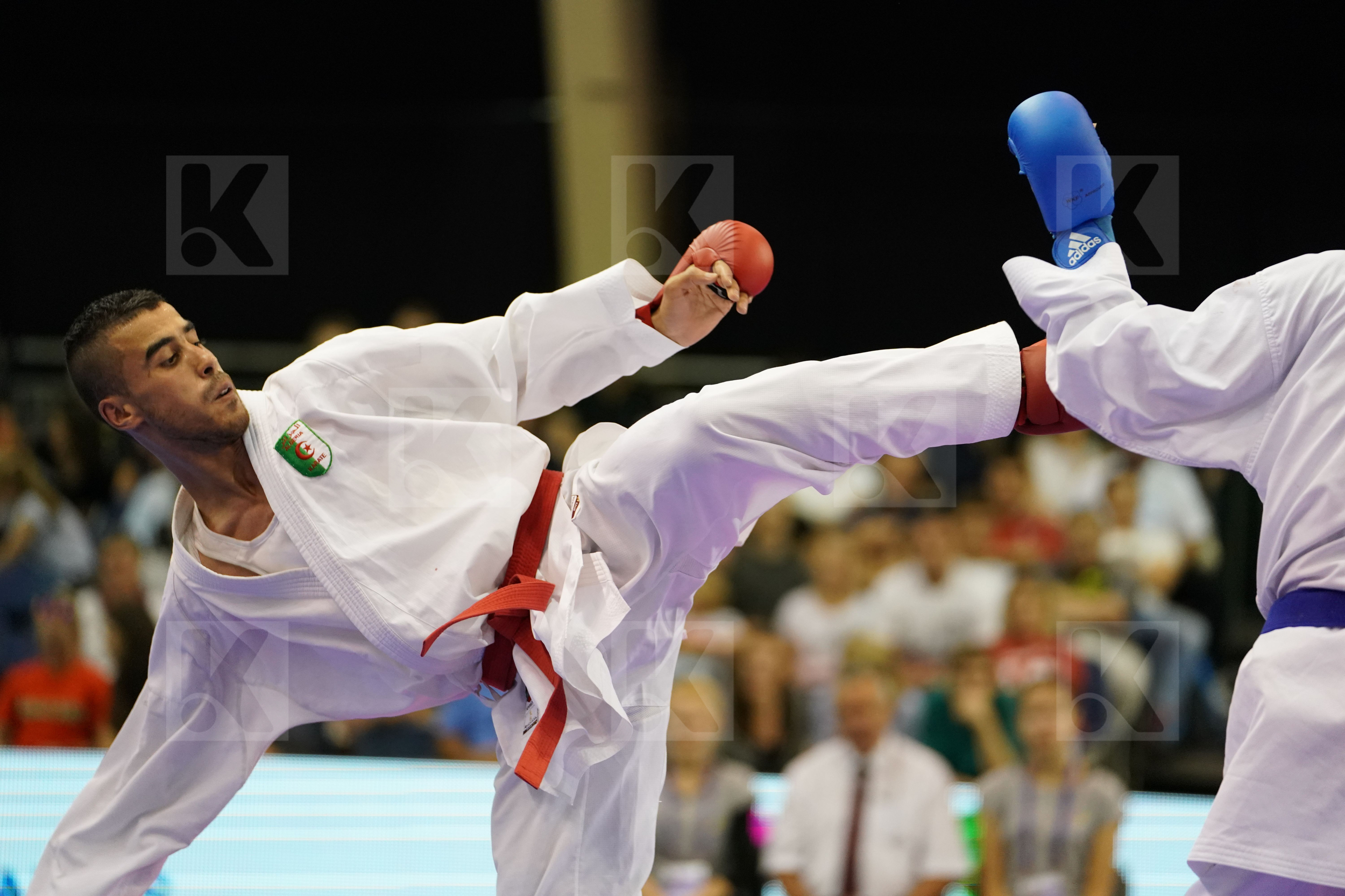 Algeria Benkhaled Abdelatif England Male Kumite -67kg Thomas Jordan